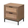 Jamie Young Reed 2-drawer Side Table In Brown