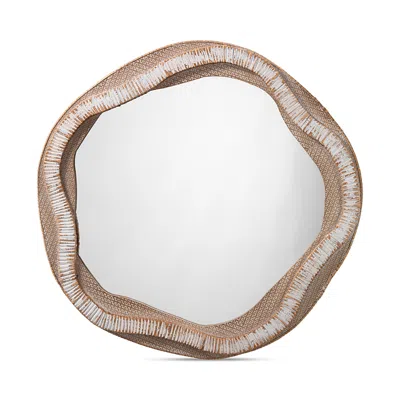 Jamie Young River Organic Mirror In Beige