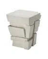 Jamie Young Brick Side Table In Gray