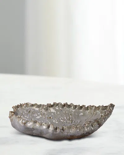 Jamie Young Cacean 24" Large Bowl In Grey