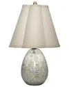 Jamie Young Capsule Mother Of Pearl Table Lamp With Linen Shade