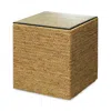 Jamie Young Captain Square Side Table In Brown