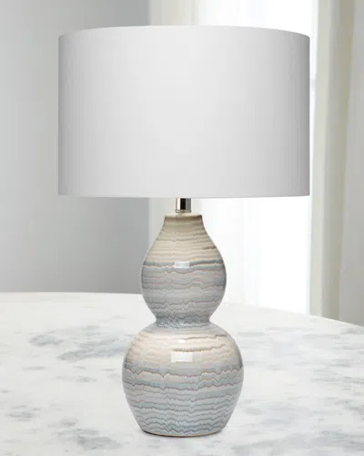 Jamie Young Catalina Wave 24.5" Table Lamp In Gray