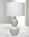 Jamie Young Catalina Wave 24.5" Table Lamp In White