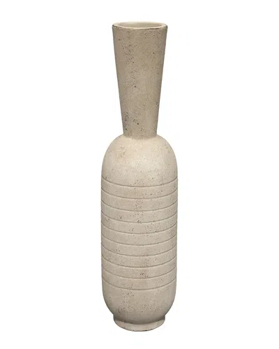 Jamie Young Channel Decorative Vase In Cream