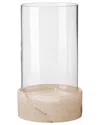 Jamie Young Charlotte Stacked Alabaster Hurricane In Neutral