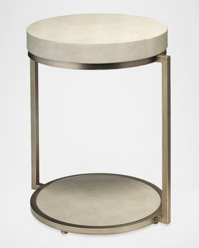 Jamie Young Chester Faux Shagreen Side Table