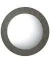 Jamie Young Chester Round Mirror In Grey