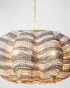 Jamie Young Clamshell Chandelier In Blue, White