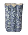 Jamie Young Cloud Ceramic Decorative Large Vase In Blue