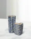 Jamie Young Set Of 2 Cloud Ceramic Decorative Vases