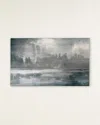 Jamie Young Cloudscape Wall Art In Taupe And Slate Lacquer