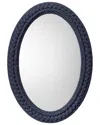 Jamie Young Club Cotton Rope Braided Oval Wall Mirror
