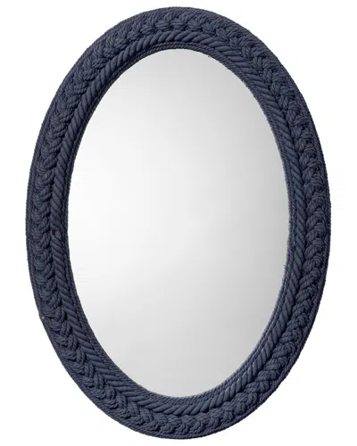Jamie Young Club Cotton Rope Braided Oval Wall Mirror