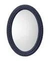 Jamie Young Club Cotton Rope Braided Oval Wall Mirror