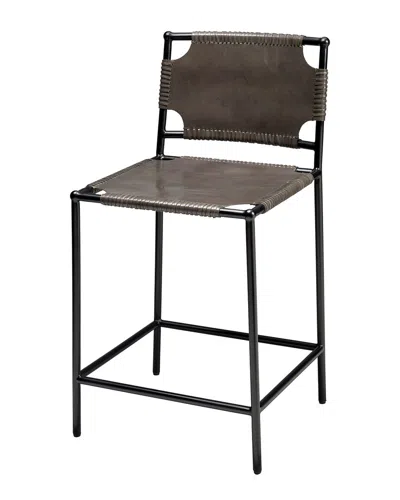Jamie Young Co. Asher Leather Counter Stool
