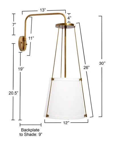 Jamie Young Co. California Wall Sconce In Gold