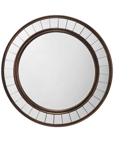 Jamie Young Co. Coltrane Mirror In Antique Bronze Wood