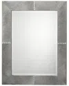 Jamie Young Co. Cross Stitch Rectangle Mirror In Grey