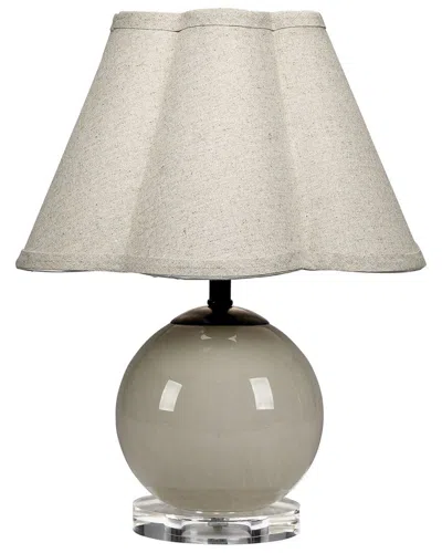 Jamie Young Co. Dottie Blown Glass Table Lamp With Linen Shade In Multi