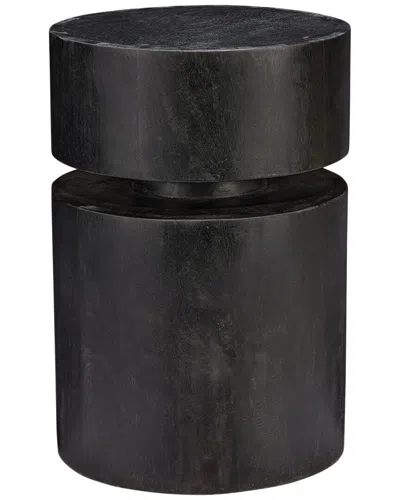Jamie Young Co. Dylan Charcoal Round Side Table In Grey