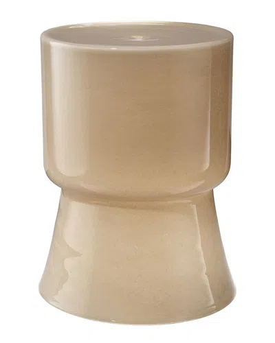 Jamie Young Co. Huntington Garden Glass Stool In Neutral