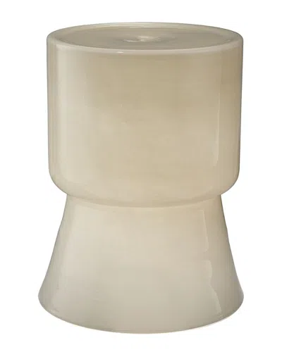 Jamie Young Co. Huntington Garden Glass Stool In Neutral