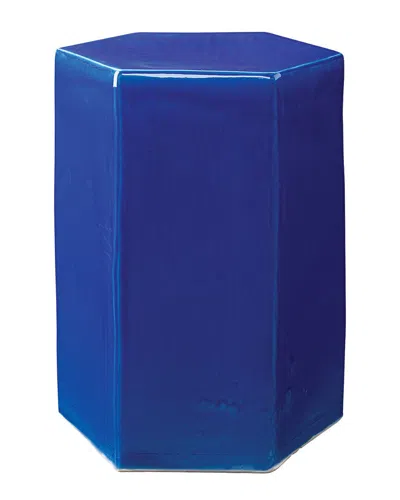 Jamie Young Co. Large Porto Side Table In Blue