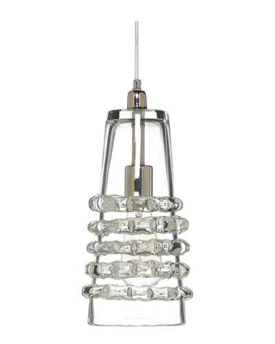 Jamie Young Co. Long Ribbon Pendant In Silver