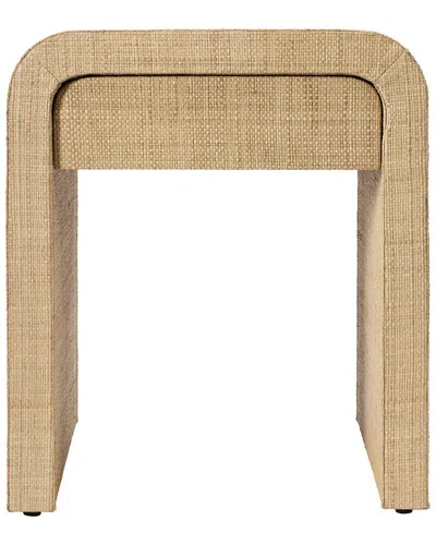 Jamie Young Co. Montecito 1-drawer Raffia Side Table