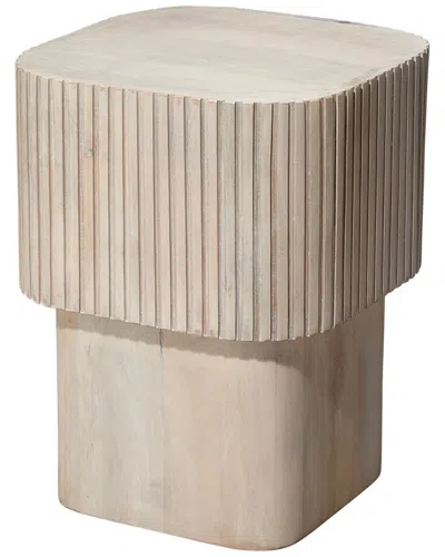 Jamie Young Co. Notch Square Table In White