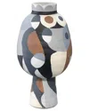 Jamie Young Pablo Medium Vase In Beige