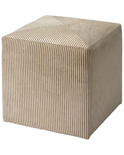 Jamie Young Co. Pinstriped Ottoman