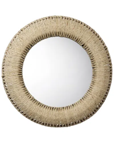 Jamie Young Co. Round Hollis Mirror In Natural