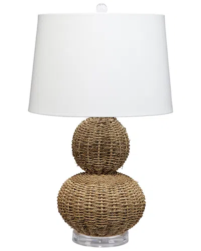 Jamie Young Co. Sebastian Seagrass Table Lamp In Brown
