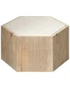 Jamie Young Small Argon Hexagon Side Table In Natural