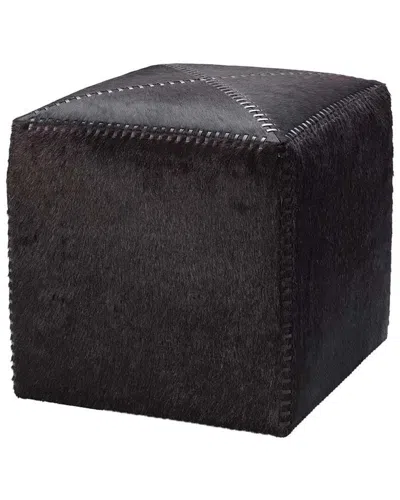 Jamie Young Co. Small Ottoman In Espresso