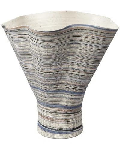 Jamie Young Co. Splayed Porcelain Decorative Vase