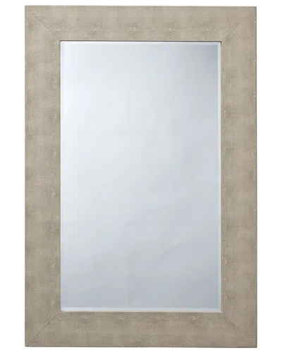 Jamie Young Co. Structure Shagreen Rectangle Mirror In Beige