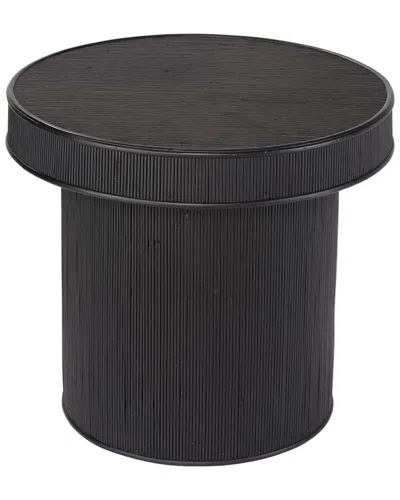 Jamie Young Co. Taylor Bamboo Side Accent Table In Black