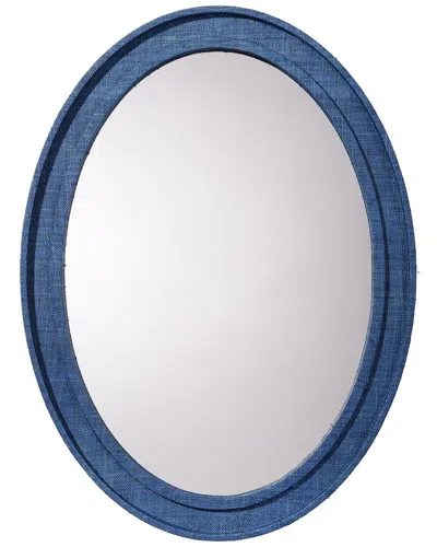 Jamie Young Co. Valley Raffia Oval Wall Mirror