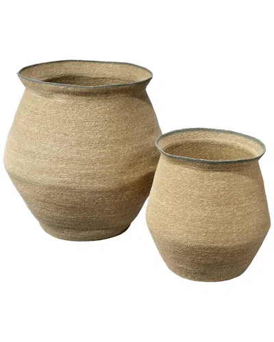 Jamie Young Cobra Seagrass Basket Set