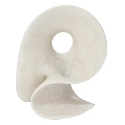 Jamie Young Company Amorphous Table Object, Small In Off White Resin