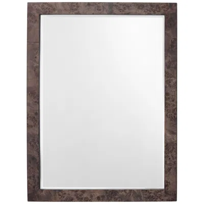 Jamie Young Company Chandler Charcoal Wood 25" X 33" Rectangular Wall Mirror