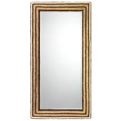 Jamie Young Company Evergreen Natural Seagrass 29 3/4" X 57 3/4" Wall Mirror