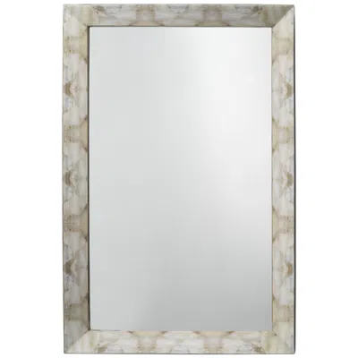 Jamie Young Company Fragment Gray And Beige 24" X 36" Rectangular Wall Mirror