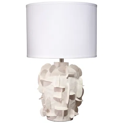 Jamie Young Company Helios Ceramic Table Lamp, White
