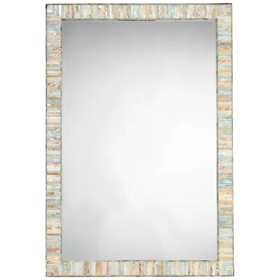 Jamie Young Company Heron Mother Of Pearl 26" X 38" Rectangular Wall Mirror
