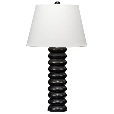 Jamie Young Company Jamie Young Abacus Mango Wood Table Lamp With Linen Shade