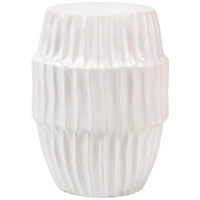 Jamie Young Company Jamie Young Algae 15 1/2" Wide White Ceramic Side Table